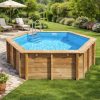 Piscina Vasto redonda de madera