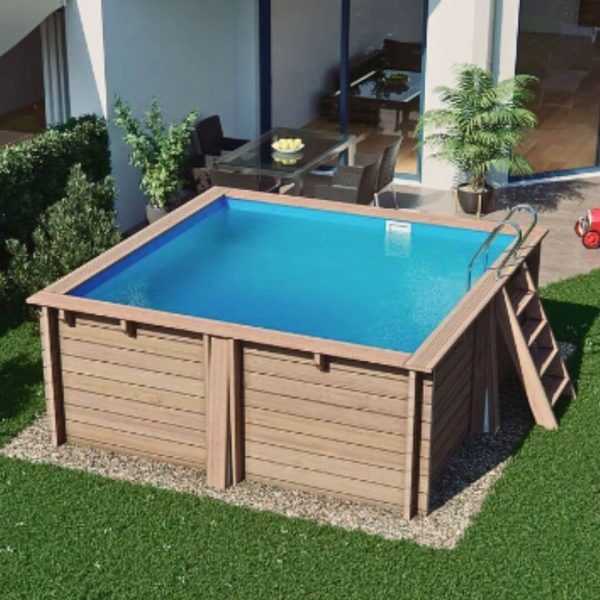 Piscina cuadrada de madera Carra Sunbay