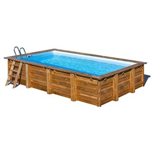 Piscina de madera rectangular Evora de Gre
