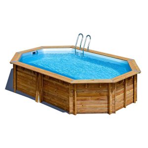 Piscina ovalada de madera Canelle 2 de Gre