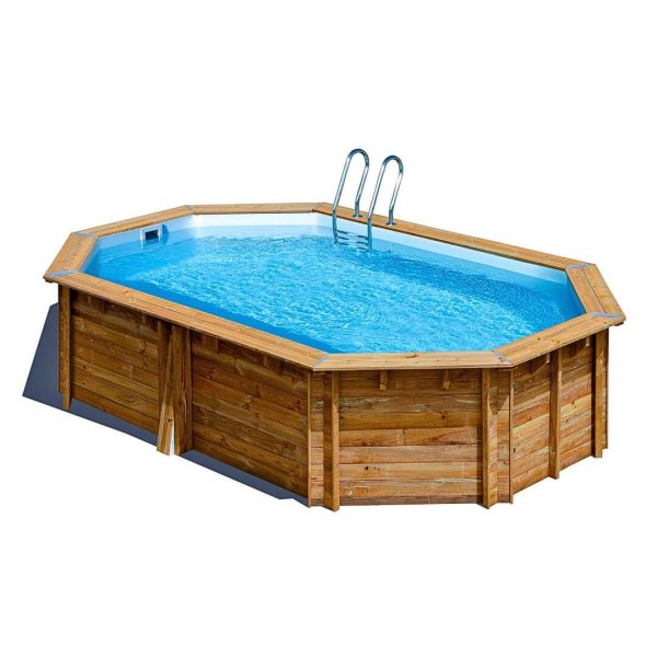 Piscina ovalada de madera Canelle 2 de Gre