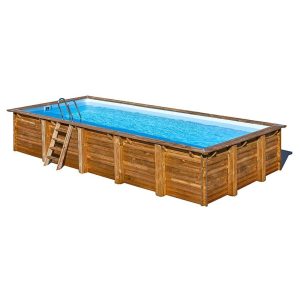 Piscina rectangular de madera Braga de Gre
