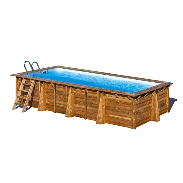 Piscina de madera rectangular Papaya de Gre