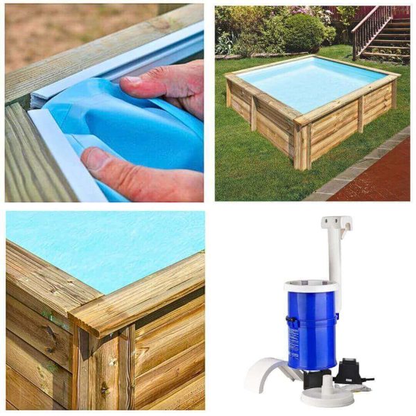 Accesorios de la piscina en kit City cuadrada