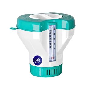 Dosificador de cloro flotante con termómetro de Gre