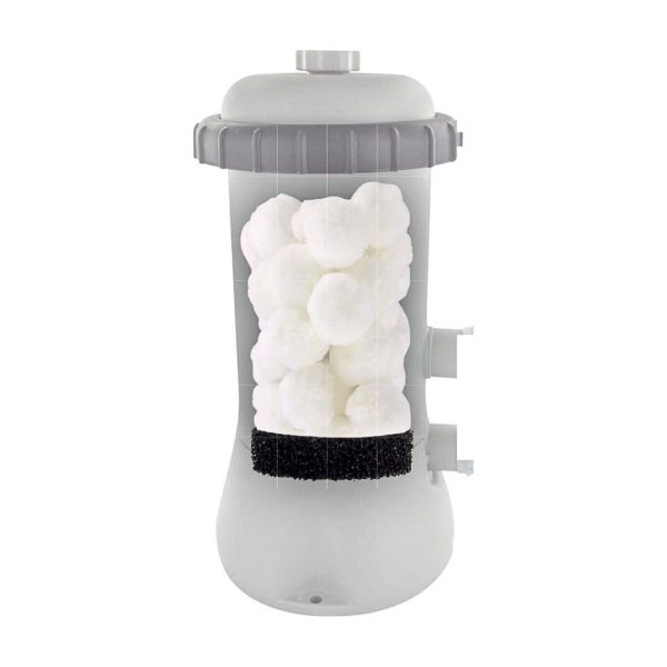 Filtro Aqualoon GRE 3,5 m³/h. Filtra hasta 3 micras con medio reutilizable para piscinas