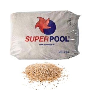 grava-piscina-superpool Saco de grava de 25 kg con granulometría 1 - 2.5 mm