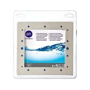 Junta doble para skimmer que evita fugas entre liner y pared