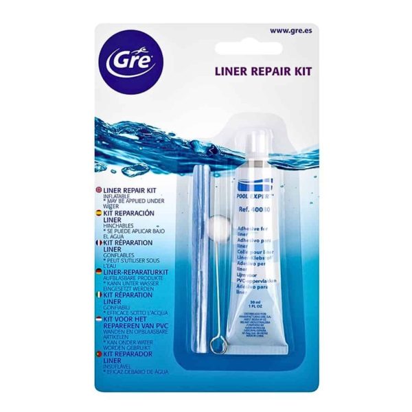 Kit para reparar el liner de la piscina de Gre
