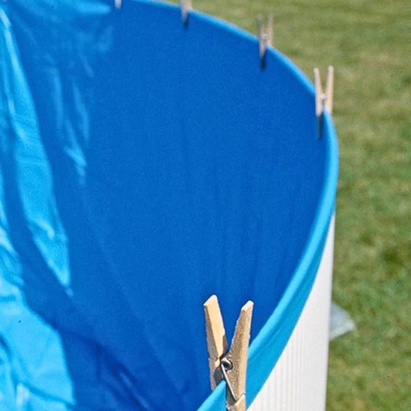 Liner 20/100 para piscina redonda de acero con sistema overlap