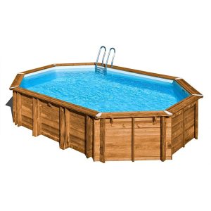 Piscina ovalada de madera Avocado de Gre