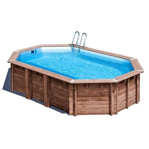 Piscina ovalada de madera Macadamia de Gre