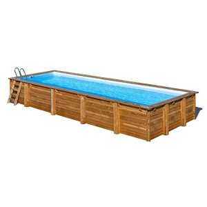 Piscina rectangular de madera Mint de Gre