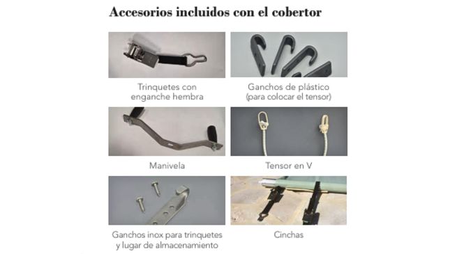 Accesorios del cobertor lona de barras para piscina Master Wood