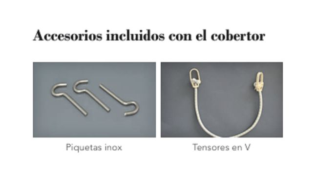 Accesorios de la lona de invierno para piscina Master Securitis Eco