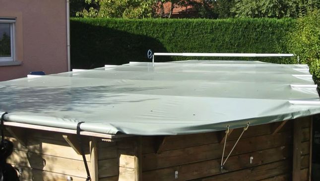 Cobertor de barras Master Wood para piscinas