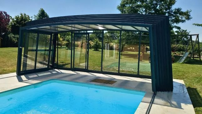 Cubierta de piscina alta de alta gama