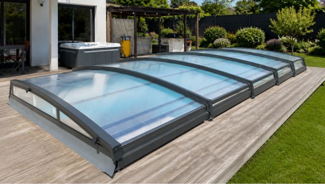 Cubierta baja para piscina de aluminio aquamaster