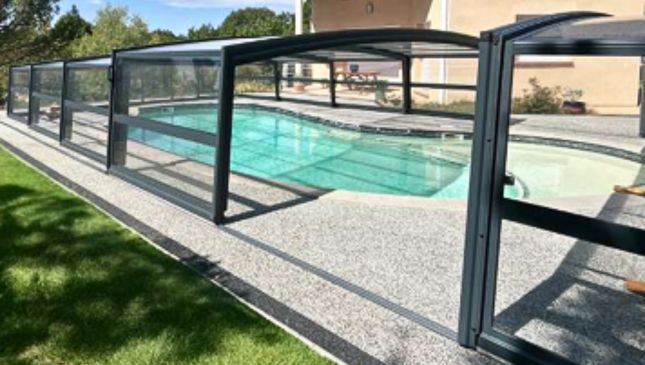 Cubierta para piscina de media altura aquamaster