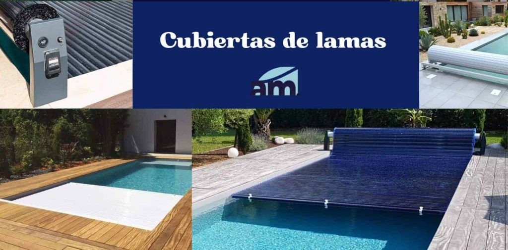 Cubiertas de piscina de lamas o de persiana