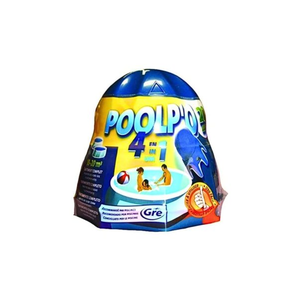 poolpo-4-en-1 Dosificador flotante Gre Poolp'o 4 en 1 500 g para piscinas de 10 a 20 m³