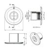 Boquilla de aspiración para piscina de hormigón AstralPool