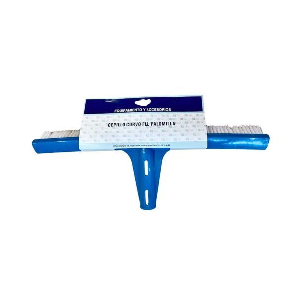 Cepillo curvo para piscina de polímero reforzado
