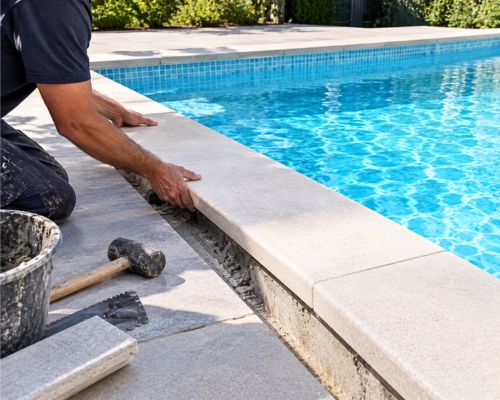 Reparación de coronación perimetral de piscinas