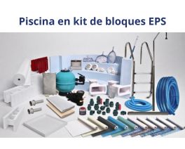 Kit completo para construir una piscina de bloques EPS
