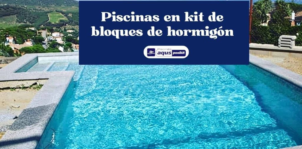 Piscina en kit de bloques de hormigón Aqus